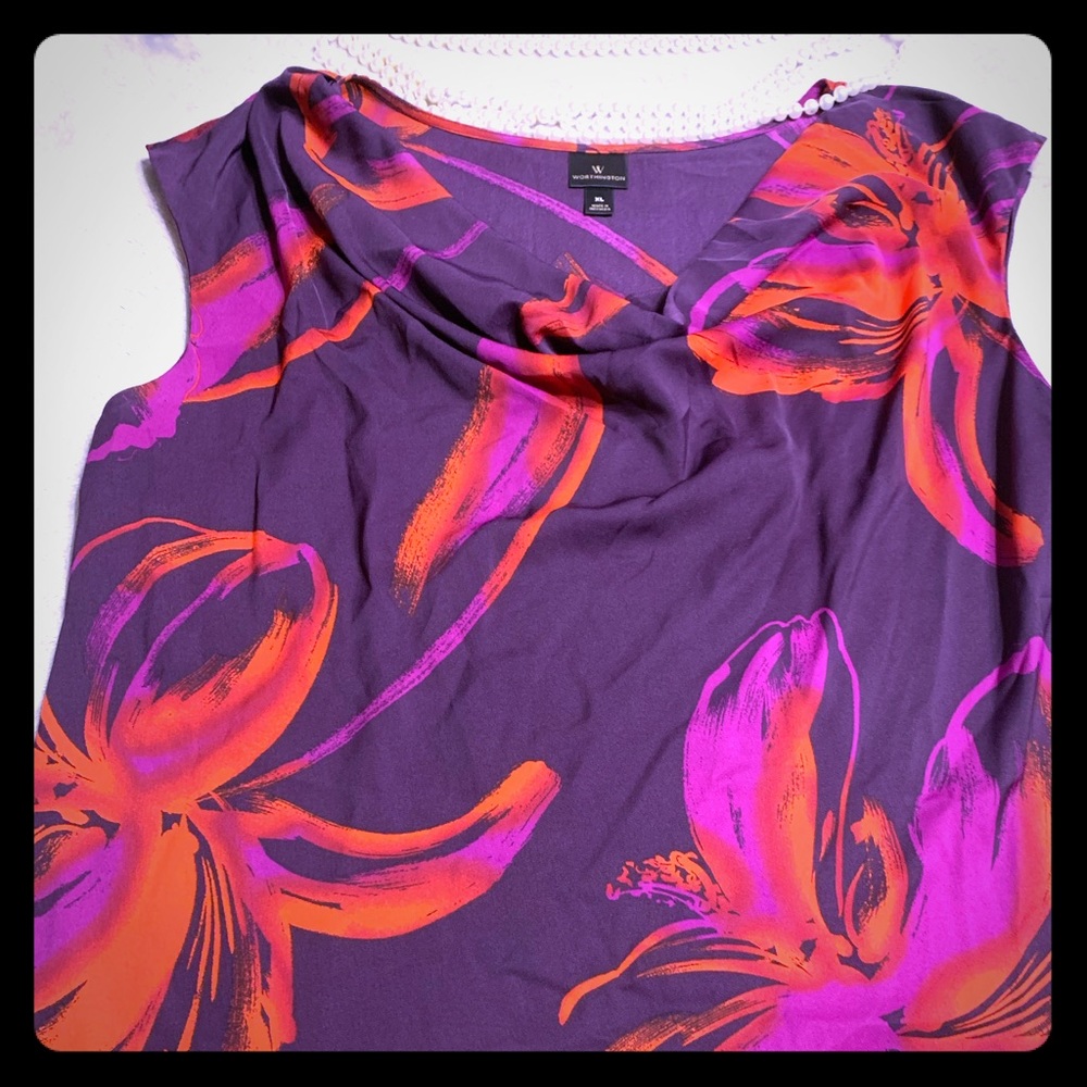 Worthington XL sleeveless blouse